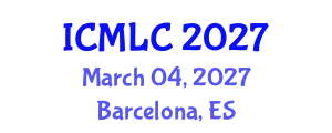 International Conference on Machine Learning and Cybernetics (ICMLC) March 04, 2027 - Barcelona, Spain