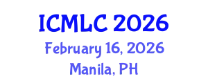 International Conference on Machine Learning and Cybernetics (ICMLC) February 16, 2026 - Manila, Philippines