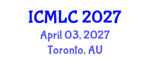 International Conference on Machine Learning and Cybernetics (ICMLC) April 03, 2027 - Toronto, Australia