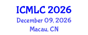 International Conference on Machine Learning and Cybernetics (ICMLC) December 09, 2026 - Macau, China