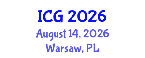 International Conference on Geomorphology (ICG) August 14, 2026 - Warsaw, Poland