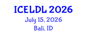 International Conference on E-Learning and Distance Learning (ICELDL) July 15, 2026 - Bali, Indonesia
