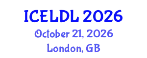 International Conference on E-Learning and Distance Learning (ICELDL) October 21, 2026 - London, United Kingdom
