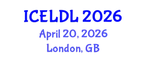 International Conference on E-Learning and Distance Learning (ICELDL) April 20, 2026 - London, United Kingdom