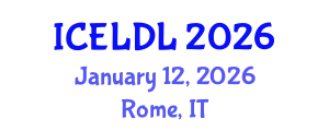 International Conference on E-Learning and Distance Learning (ICELDL) January 12, 2026 - Rome, Italy