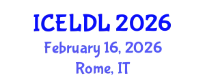 International Conference on E-Learning and Distance Learning (ICELDL) February 16, 2026 - Rome, Italy