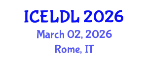 International Conference on E-Learning and Distance Learning (ICELDL) March 02, 2026 - Rome, Italy