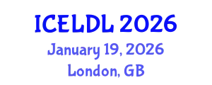 International Conference on E-Learning and Distance Learning (ICELDL) January 19, 2026 - London, United Kingdom