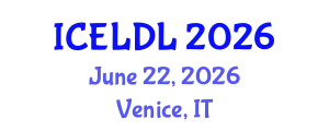 International Conference on E-Learning and Distance Learning (ICELDL) June 22, 2026 - Venice, Italy
