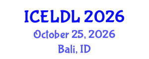 International Conference on E-Learning and Distance Learning (ICELDL) October 25, 2026 - Bali, Indonesia