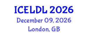 International Conference on E-Learning and Distance Learning (ICELDL) December 09, 2026 - London, United Kingdom