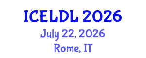 International Conference on E-Learning and Distance Learning (ICELDL) July 22, 2026 - Rome, Italy