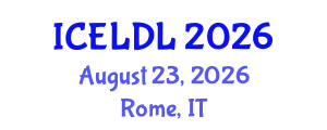 International Conference on E-Learning and Distance Learning (ICELDL) August 23, 2026 - Rome, Italy