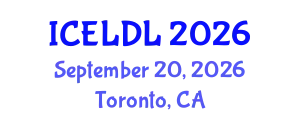 International Conference on E-Learning and Distance Learning (ICELDL) September 20, 2026 - Toronto, Canada