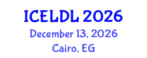 International Conference on E-Learning and Distance Learning (ICELDL) December 13, 2026 - Cairo, Egypt