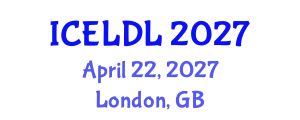 International Conference on E-Learning and Distance Learning (ICELDL) April 22, 2027 - London, United Kingdom