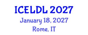 International Conference on E-Learning and Distance Learning (ICELDL) January 18, 2027 - Rome, Italy