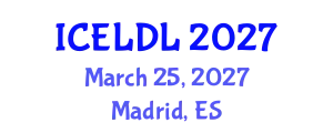 International Conference on E-Learning and Distance Learning (ICELDL) March 25, 2027 - Madrid, Spain