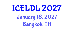 International Conference on E-Learning and Distance Learning (ICELDL) January 18, 2027 - Bangkok, Thailand
