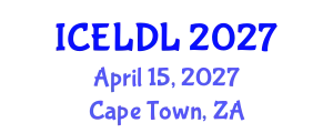 International Conference on E-Learning and Distance Learning (ICELDL) April 15, 2027 - Cape Town, South Africa