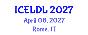 International Conference on E-Learning and Distance Learning (ICELDL) April 08, 2027 - Rome, Italy