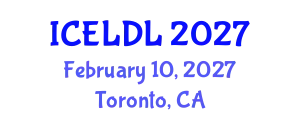 International Conference on E-Learning and Distance Learning (ICELDL) February 10, 2027 - Toronto, Canada