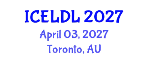 International Conference on E-Learning and Distance Learning (ICELDL) April 03, 2027 - Toronto, Australia