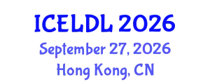 International Conference on E-Learning and Distance Learning (ICELDL) September 27, 2026 - Hong Kong, China