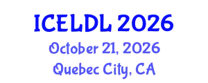 International Conference on E-Learning and Distance Learning (ICELDL) October 21, 2026 - Quebec City, Canada