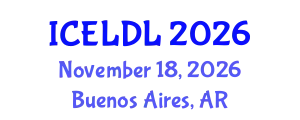 International Conference on E-Learning and Distance Learning (ICELDL) November 18, 2026 - Buenos Aires, Argentina