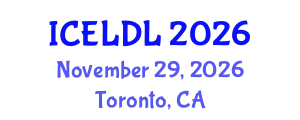 International Conference on E-Learning and Distance Learning (ICELDL) November 29, 2026 - Toronto, Canada