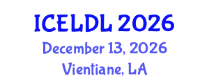 International Conference on E-Learning and Distance Learning (ICELDL) December 13, 2026 - Vientiane, Laos