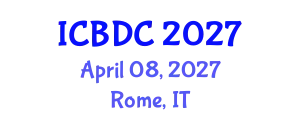 International Conference on Big Data Computing (ICBDC) April 08, 2027 - Rome, Italy