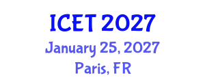 International Conference on Ecology and Transportation (ICET) January 25, 2027 - Paris, France