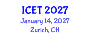 International Conference on Ecology and Transportation (ICET) January 14, 2027 - Zurich, Switzerland