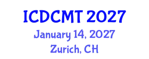 International Conference on Diamond, Carbon Materials and Technology (ICDCMT) January 14, 2027 - Zurich, Switzerland