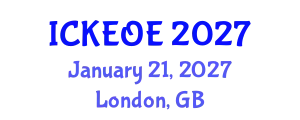 International Conference on Knowledge Engineering and Ontological Engineering (ICKEOE) January 21, 2027 - London, United Kingdom