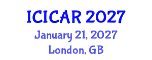 International Conference on Informatics, Control, Automation and Robotics (ICICAR) January 21, 2027 - London, United Kingdom