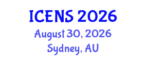 International Conference on Engineering and Natural Sciences (ICENS) August 30, 2026 - Sydney, Australia