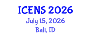 International Conference on Engineering and Natural Sciences (ICENS) July 15, 2026 - Bali, Indonesia