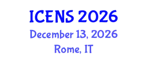 International Conference on Engineering and Natural Sciences (ICENS) December 13, 2026 - Rome, Italy