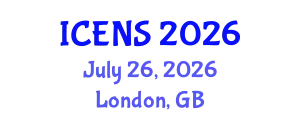 International Conference on Engineering and Natural Sciences (ICENS) July 26, 2026 - London, United Kingdom