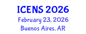 International Conference on Engineering and Natural Sciences (ICENS) February 23, 2026 - Buenos Aires, Argentina