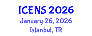 International Conference on Engineering and Natural Sciences (ICENS) January 26, 2026 - Istanbul, Turkey