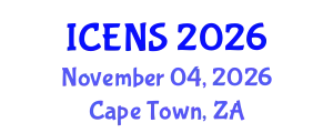 International Conference on Engineering and Natural Sciences (ICENS) November 04, 2026 - Cape Town, South Africa