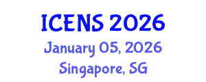 International Conference on Engineering and Natural Sciences (ICENS) January 05, 2026 - Singapore, Singapore