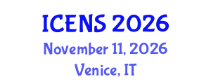 International Conference on Engineering and Natural Sciences (ICENS) November 11, 2026 - Venice, Italy