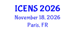 International Conference on Engineering and Natural Sciences (ICENS) November 18, 2026 - Paris, France