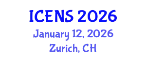 International Conference on Engineering and Natural Sciences (ICENS) January 12, 2026 - Zurich, Switzerland