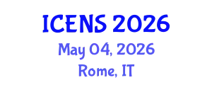 International Conference on Engineering and Natural Sciences (ICENS) May 04, 2026 - Rome, Italy